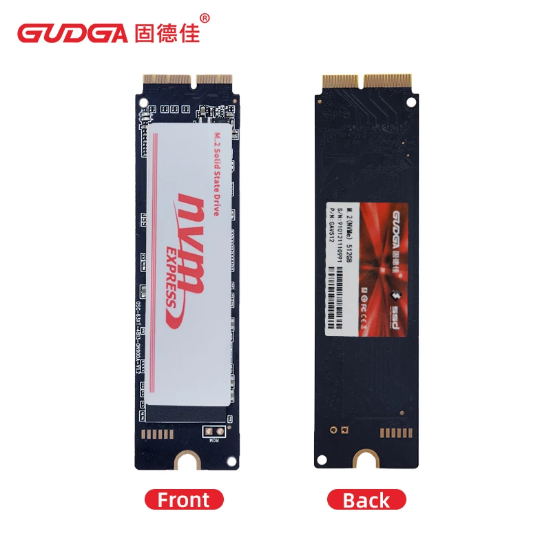 Твердотельный накопитель GUDGA M2 NVME SSD для MacBook Pro Air Retina 256 ГБ 512 ТБ PCIE HDD 2013 2014 2015 A1502 A1398