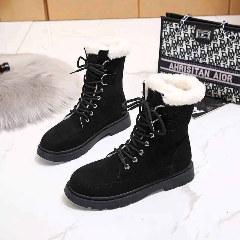 

Women Ankle Boot Warm Plush Winter Shoes for Woman Boots High Heels Ladies Boot Women Snow Boots Winter Shoes Platform Boots
