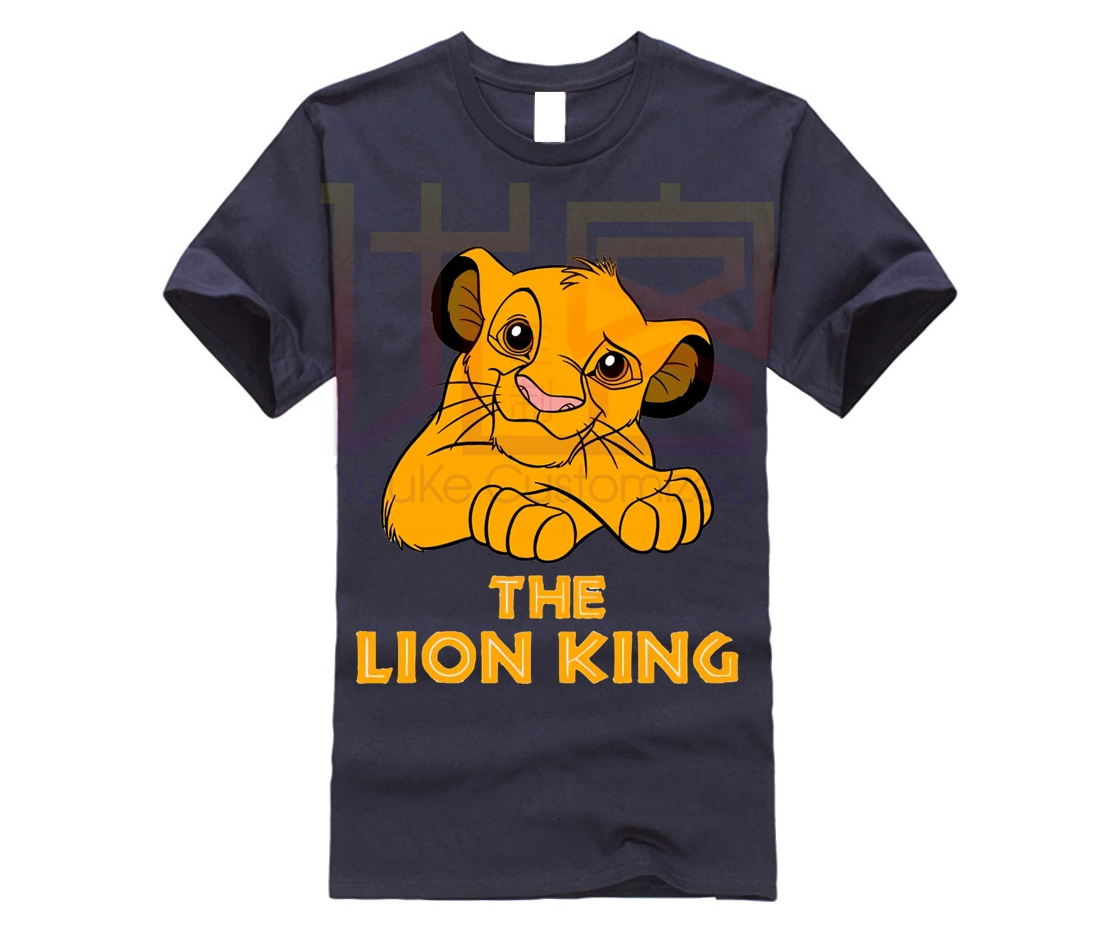 Мужская футболка с изображением короля льва гигантская мультяшная группы литая