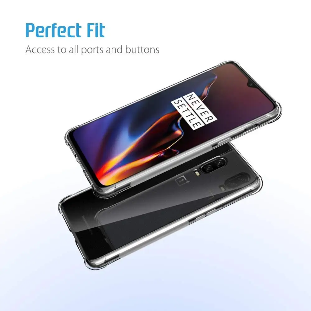 Для OnePlus 3 3t 5 6 комплектов/партия размер 6T One Plus прозрачный TPU чехол s для Z