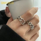 QMCOCO, модные кольца на палец, новые модные креативные геометрические кольца с полым крестом для женщин, Изящные Ювелирные изделия, подарки