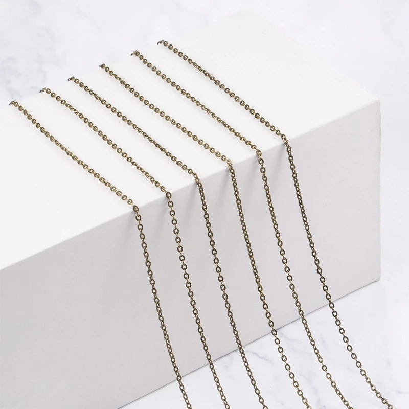 

246 Pieces Jewelry Making Chains Set With Curved Tweezers and Brass Jump Ring Opener for DIY Jewelry