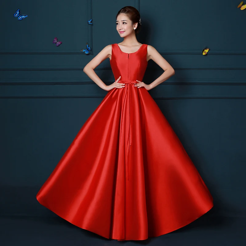 Красные Длинные Бордовые Платья для подружки невесты элегантное праздничное