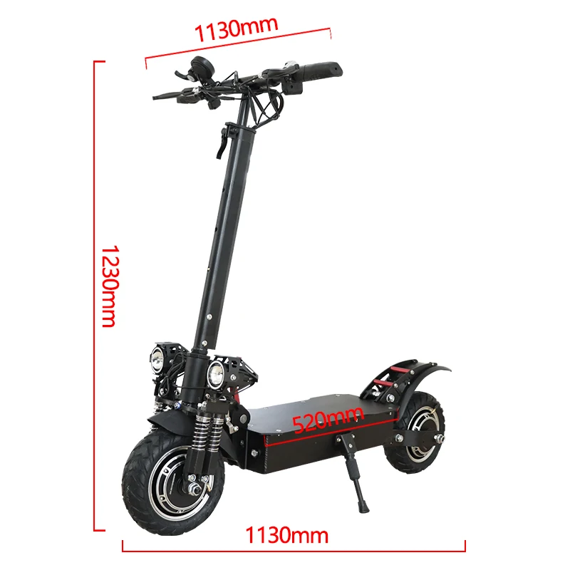 

JSX700 Electric Scooters Adults Big Wheel Kick Scooters 2000W 52V 18A Lithium Battery Dual Suspension Foldable e-Skateboard