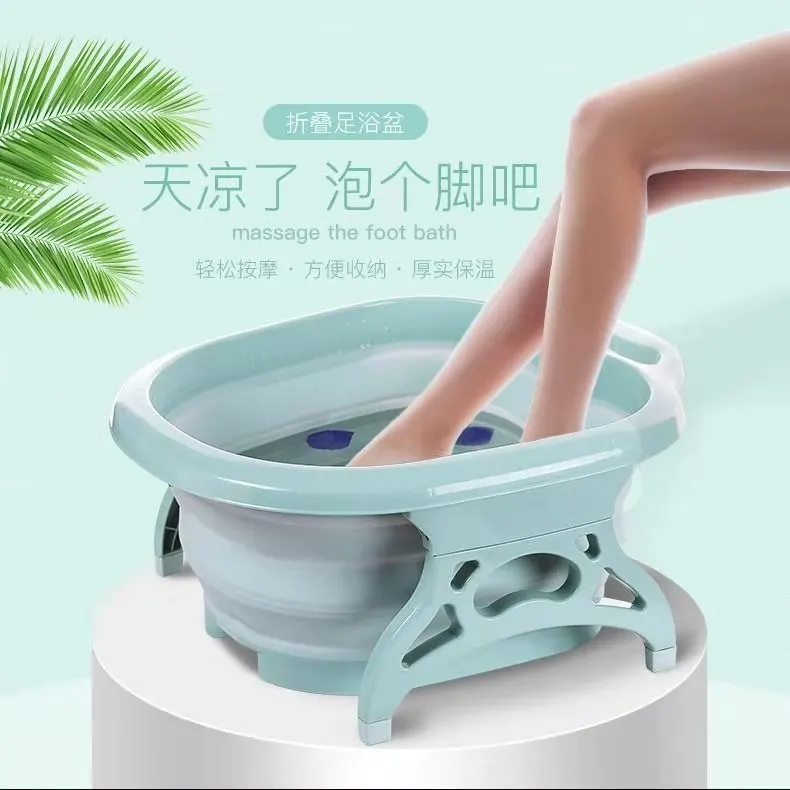 Новая массажная роликовая Складная Ванна для ног портативная ванна мойка дома