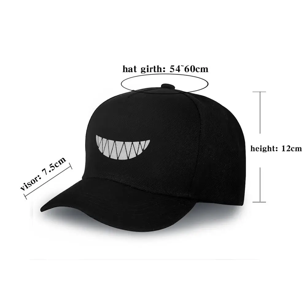 Черная флуоресцентная бейсбольная кепка Tusk Snapback подарок на Хэллоуин