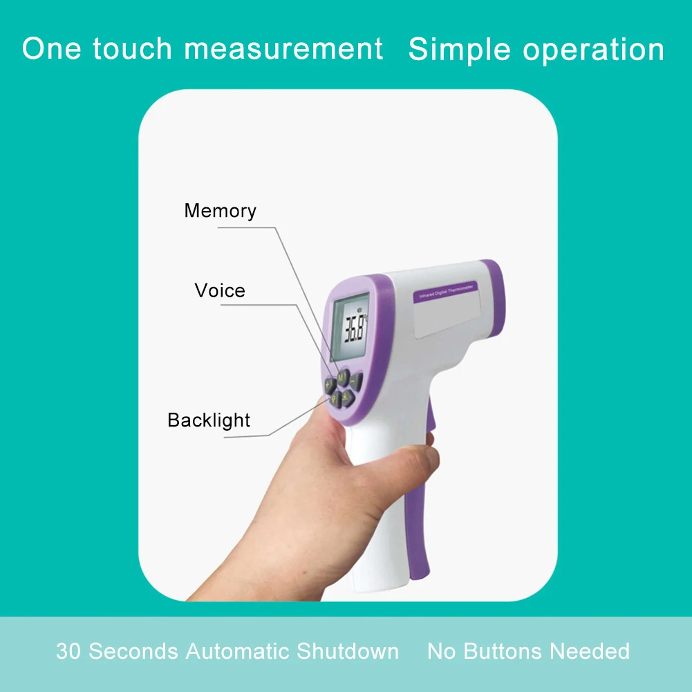 Цифровой температурный термометр ИК инфракрасный пистолет Бесконтактный лоб