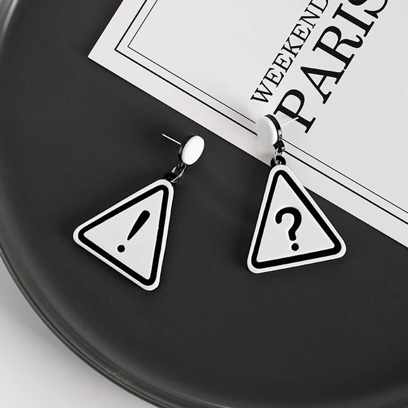 Модные креативные серьги с подвеской для женщин символ преувеличенный