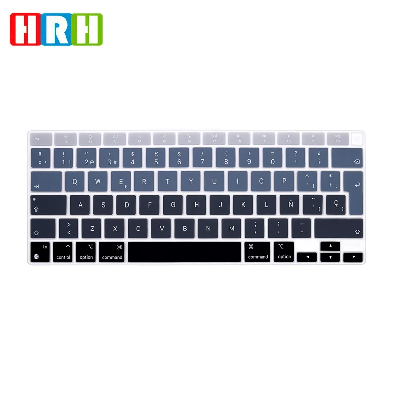 HRH Durable Silicone Spanish Keyboard Skin Cover Protector For MacBook Newest Air 13 A2179 M1 A2337 2020 Release | Компьютеры и офис