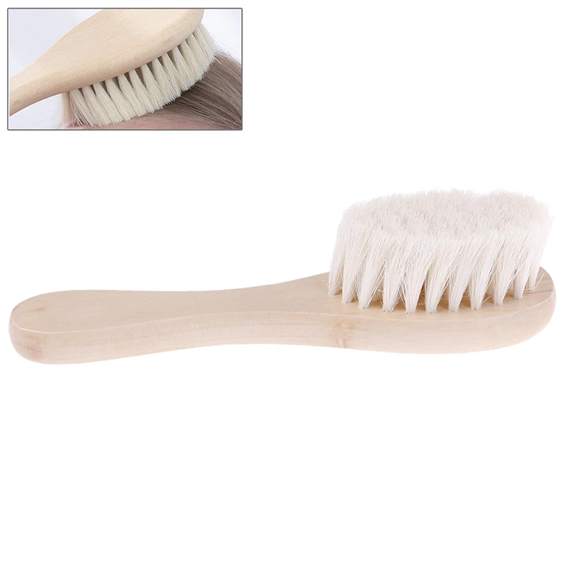 

Wooden Handle Brush Eco-Friendly Comfortable Baby Goat Hair Brush And Comb Set For Newborns Toddlers Hair Comb