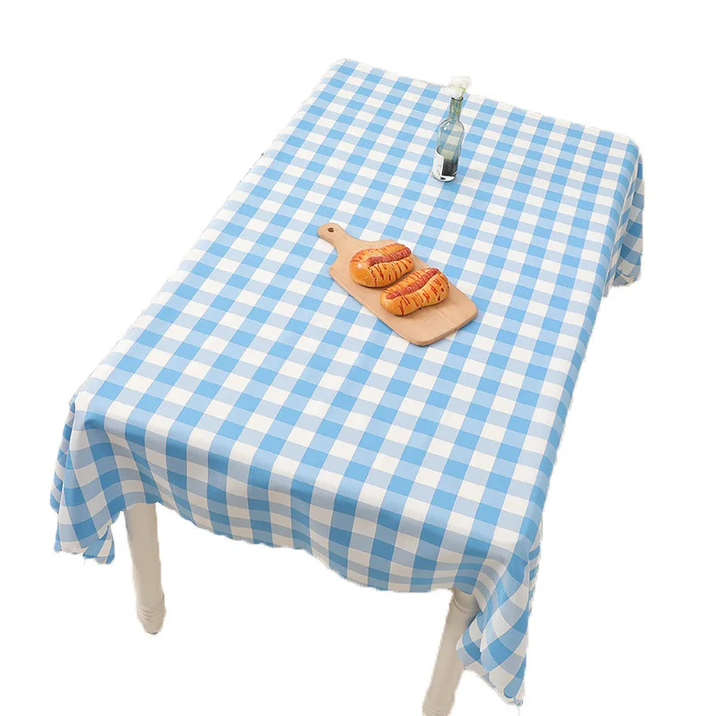 

Grid antependium rectangular table cloth tablecloth picnic blanket rural contracted table cloth type