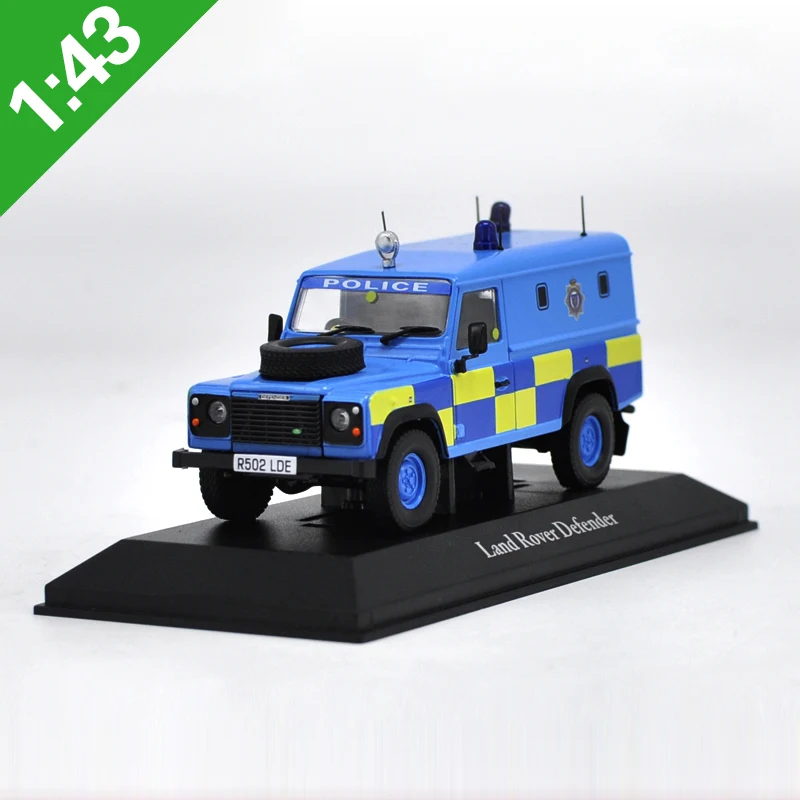 Высокотщательно 1:43 Defender Police SUV модель автомобиля из сплава статическая