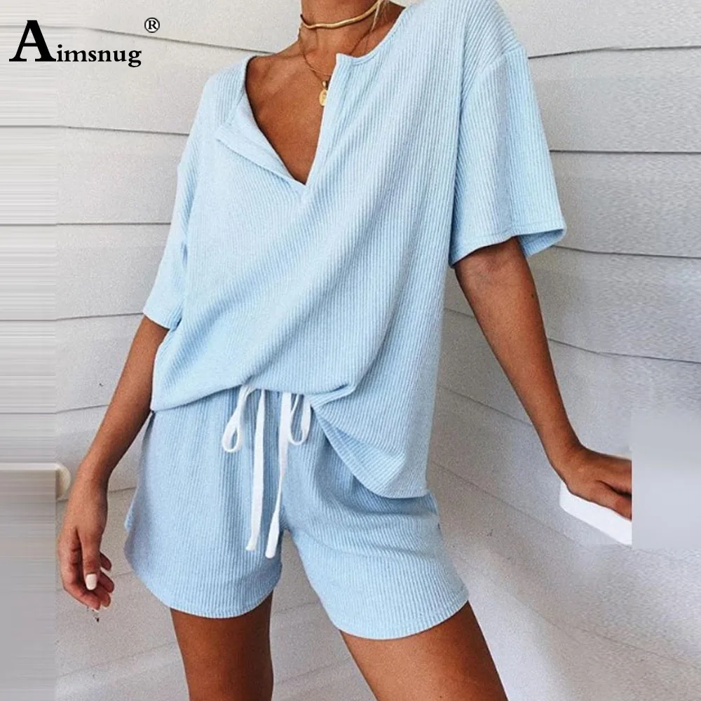 

Aimsnug Sexy Pullovers Tops and Shorts Suits Women Two Piece Sets Causal Printed Letter Tracksuit Sportswear Outfit Plus size
