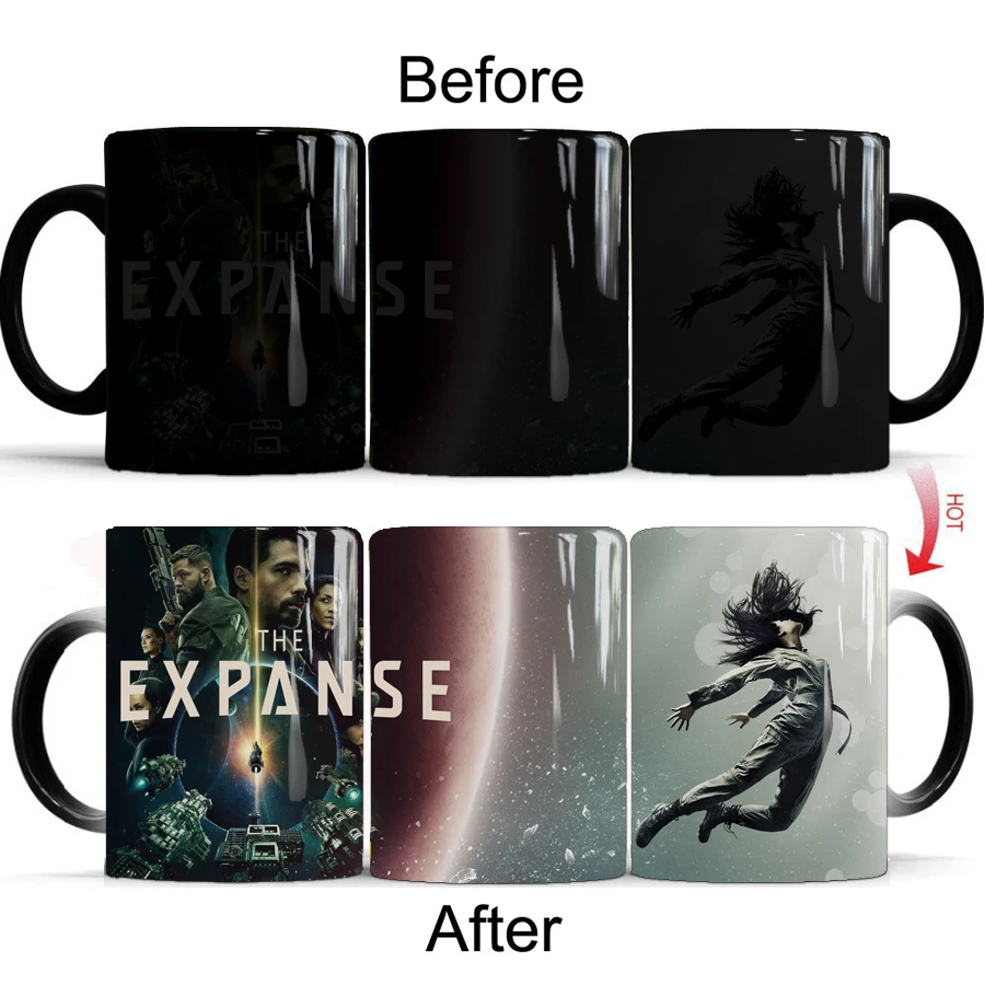 TV Shower The Expanse Color Changing Coffee Mug Magic Ceative Ceramic Tea Milk Cup Dropshipping