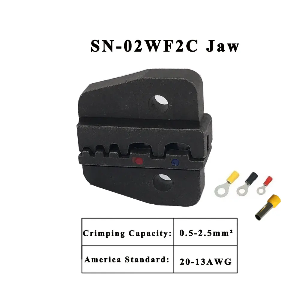 SN-02WF2C Обжимные клещи для Щековой 190 мм плоскогубцы флаг типа Женский изоляции SN-28B SN-48B SN-02B SN-02C высокая твердость челюсти инструменты - Цвет: SN-02WF2C