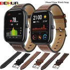 Ремешок для часов Huami Amazfit Bip Pace Youth Lite U S GTS 2 2e Mini POP Pro, кожаный, 20 мм