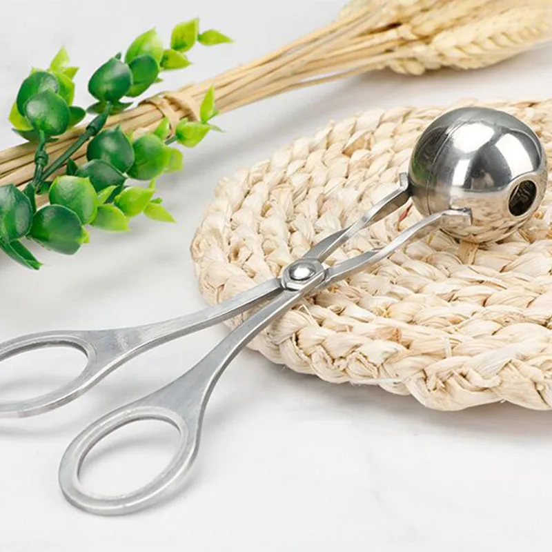 304 нержавеющая сталь мясо Дыня Шары антипригарные Щипцы Торт Pop ложка для