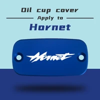 cnc aluminum motorcycle brake fluid fuel reservoir tank cover cap for honda hornet 600cb600f 98 14 hornet 900 02 06