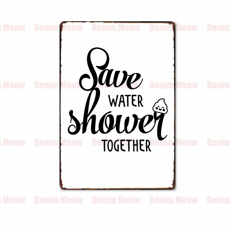 Туалетный слоган табличка винтажная металлическая жестяная вывеска домашний бар паб декоративные металлические тарелки счастливый какающий стикер на стену железный Арт плакат MN7 - Color: T