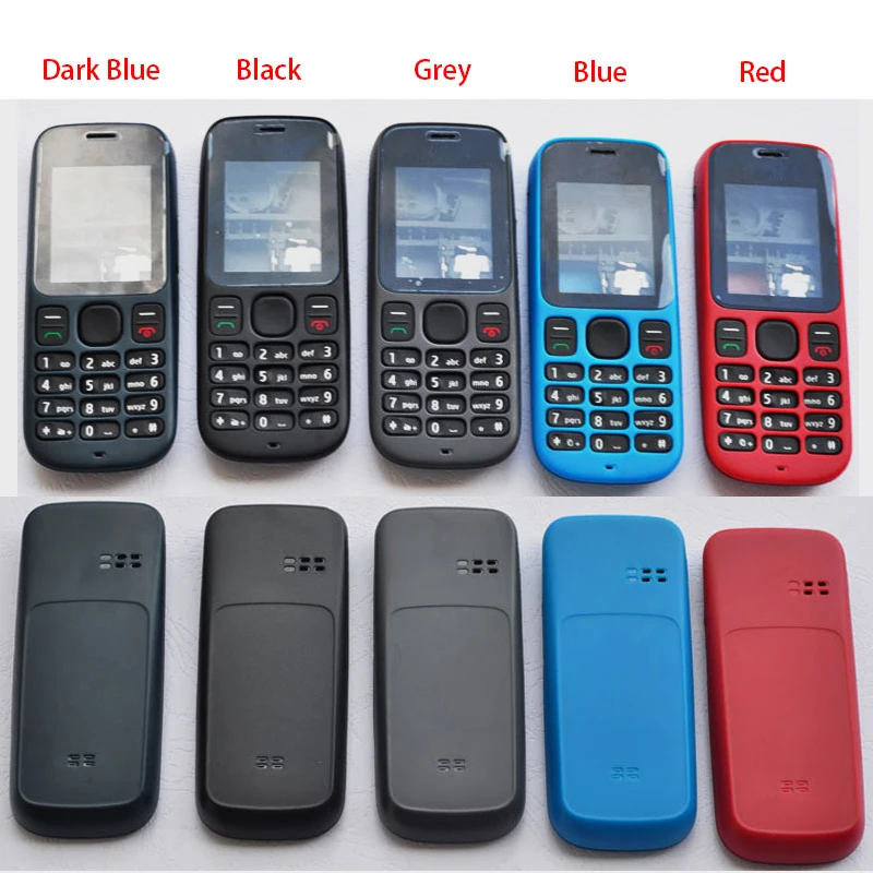 Для Nokia 101 1010 пластик полный корпус Baterry крышка+ средняя рамка+ передняя рамка+ английская клавиатура