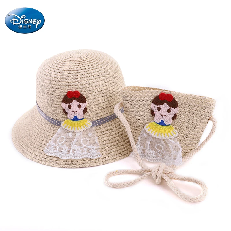 

Пляжная соломенная шляпа для мальчиков и девочек, модная пляжная Панама для отдыха на открытом воздухе, с вышивкой в виде принцессы, соломен...