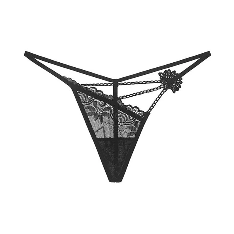 

1PCS Sexy Thongs Lace With A Hole Erotic Underwear Women's Panties Transparent G String Hollow Briefs Underwear