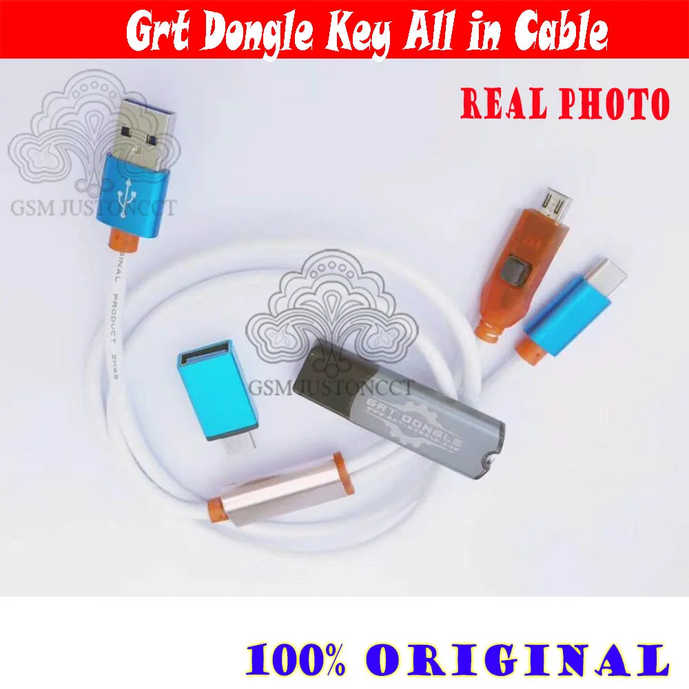

gsmjustoncct powerful grt dongle key all in 1 cable for Qualcomm Tool IMEI repair for oppo vivo Huawei key GRT dongle
