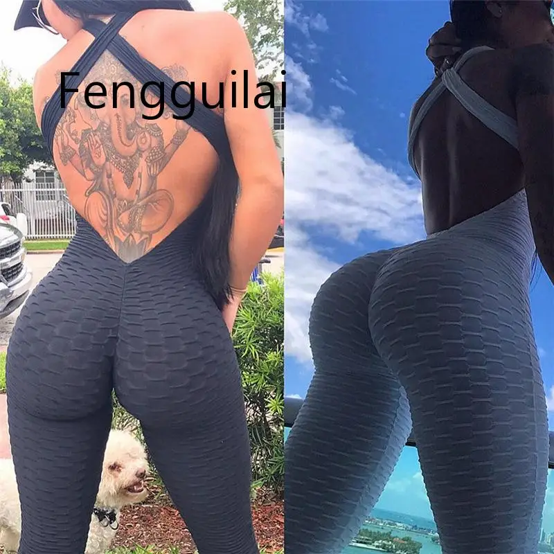 

Textured Hollow Bodysuit Fitness Playsuit Mesh Sexy Women Jumpsuit Tank Romper Catsuit Macacao Womens Jumpsuit Combinaison Femme