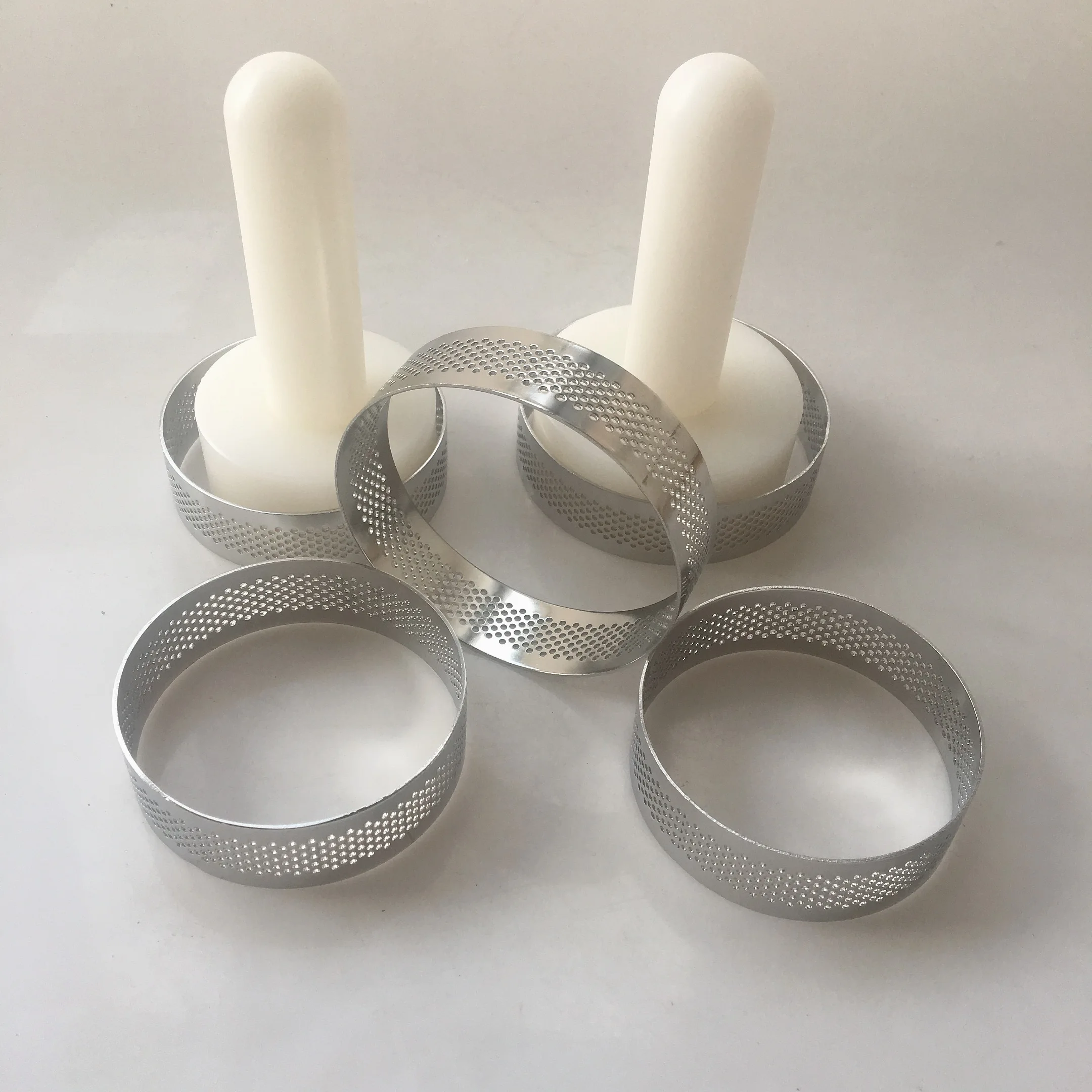7 см 8 круглая нержавеющая перфорированная бесшовная пирога кольцо для с