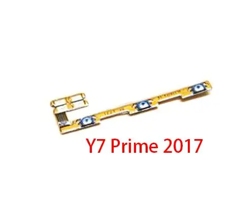 Y7 Prime 2017 10 шт./лот, включение/выключение питания, громкость ключ для боковой кнопки гибкого кабеля для huawei Y5 Y6 Y7 Pro Y9 Prime Запчасти для авто - Цвет: Y7 Prime 2017