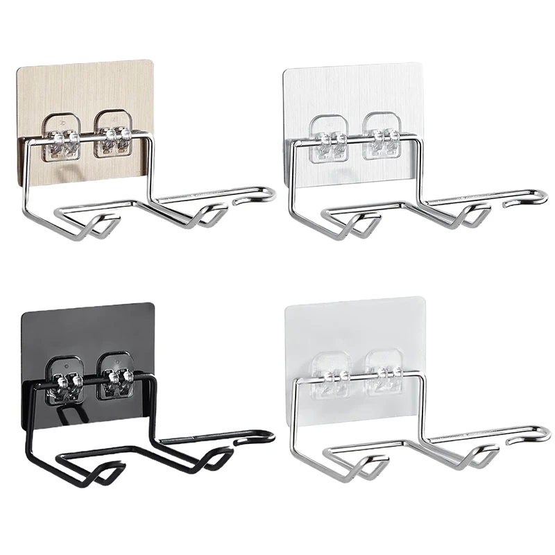 Многофункциональный держатель для фена из нержавеющей стали без перфорации