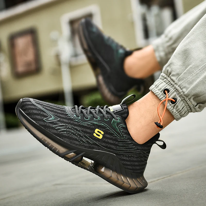 

Mens Running Shoes 2021 Men's Air Cushion Sneakers Soft Comfortable Jogging Male Shoes Outdoor Big Size Sneakers Man