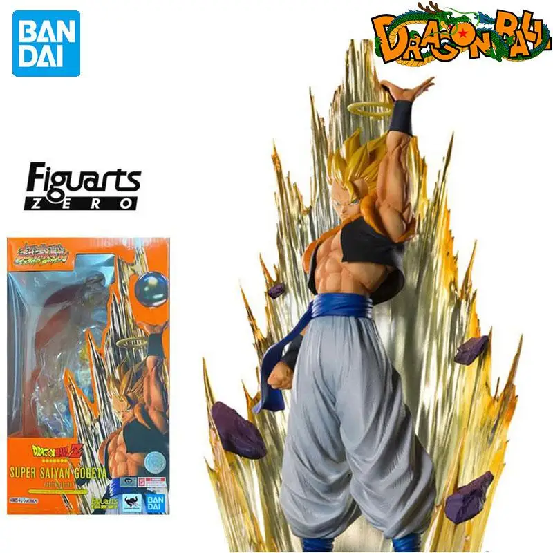

Bandai Original Zero Dragon Ball Z Goku Figurine Super Saiyan Gogeta Action Figures Model Collection Figure Doll Toys kids Gift