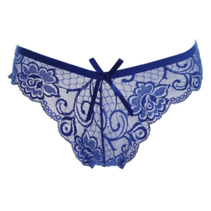 

Beautiful Panties Women's Sexy Lace Thong Breathable Transparent Hollow Underwear Sexy Briefs Elastic Waist Panties