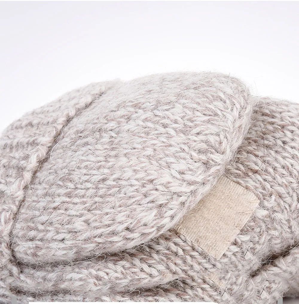 

Unisex Men Women Winter Gloves Bicycle Outdoor Wool Half-Ringer Over Flip Cover Warm Gloves guantes invierno luvas de inverno