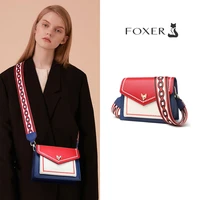 foxer cow leather womens mini crossbody bags bohemian style travel fashion lady shoulder bags cool girls small brand flip bag