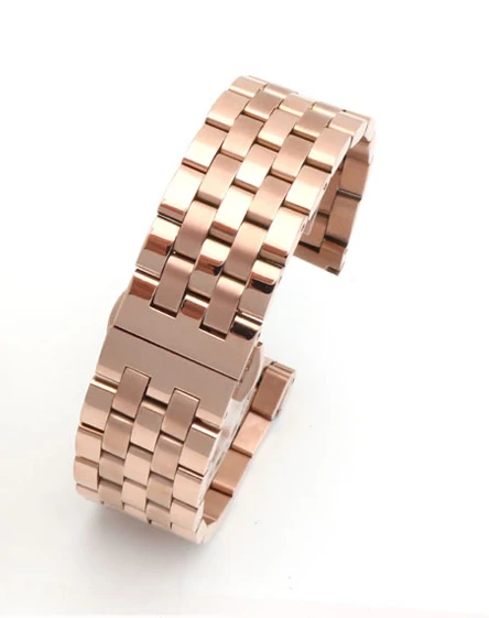 Rose Gold 20/22 mm Metal Stainless Steel Watch band For Huawei Watch GT 2 Pro Magic Band Smart Watch Replacement Strap for Gear S3 Galaxy - Цвет ремешка: Rose Gold