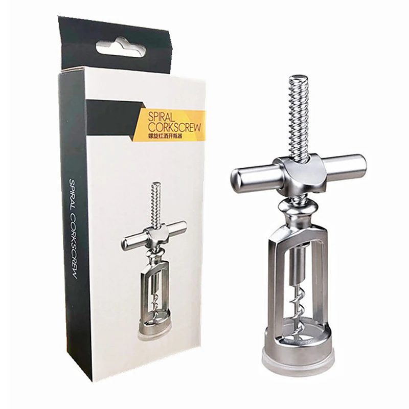 

KONCO Manual Wine Bottle Opener,Zinc Alloy Corkscrew, Cork Puller Remover,Champagne Opener ,Bar Kitchen Tools