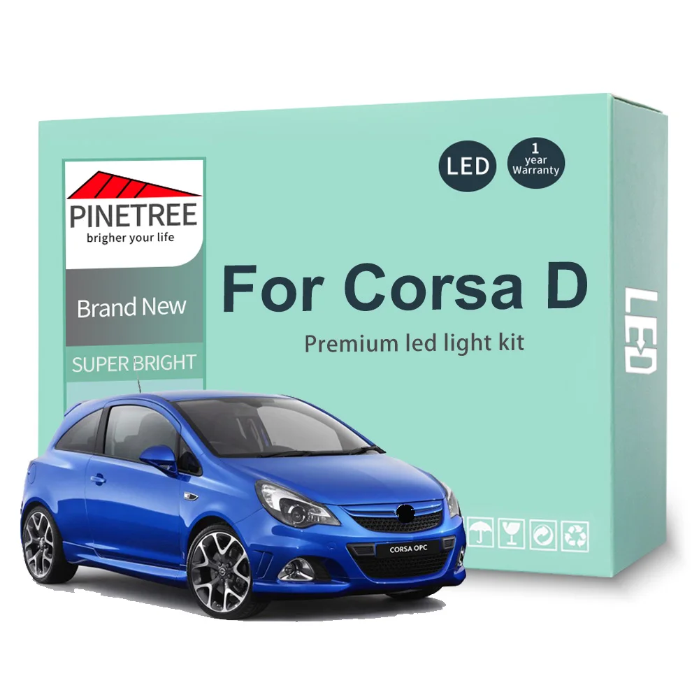 Комплект светодиодных ламп для внутреннего освещения Opel Corsa D OPC 2006 2007 2008 2009 2010 2011