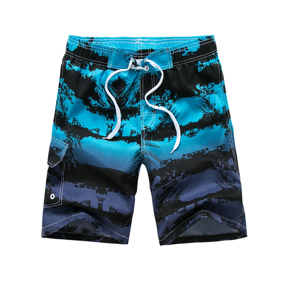 2021 New Summer Beach Men's Shorts Bandana Printing Fashion Casual Swimming Trunks Quick Dry Loose Board Shorts Pants