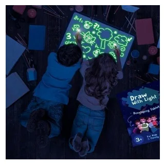 Набор для рисования в темноте детские игрушки светящийся светильник с ночным