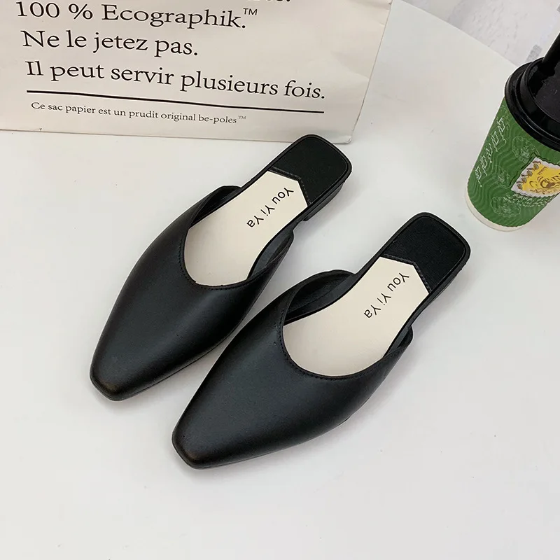 Элегантные винтажные домашние тапочки на плоской подошве для женщин