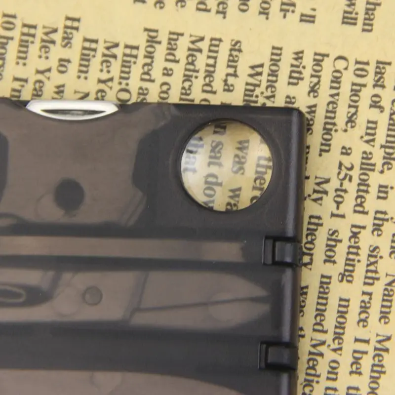 Handy Multifunctional Survival Camping Tool Card Knife LED Light Magnifier New | Спорт и развлечения