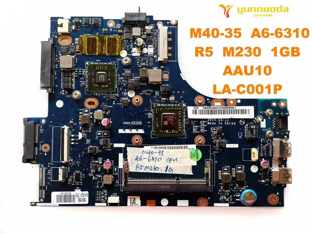 Оригинальный Для Lenovo M40 35 S435 Материнская плата ноутбука A6 6310 R5 M230 1 ГБ AAU10 LA C001P