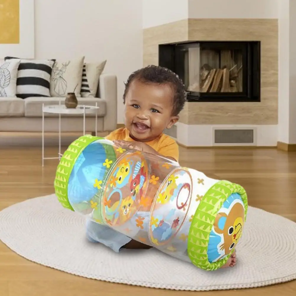 

Inflatable Baby Strides Roller ​Baby's Toddler Early Education Training Tube Infant Crawl Roller Toy Learn To Climb