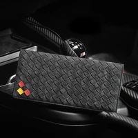 luxury deerskin wallet men supercar interior leather personality brand long money clips fashion folded high grade business bag