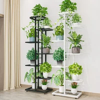 7 tier metal plant stand holder 8 flower pot holder shelves display rack storage organizer for balcony garden indoor outdoor