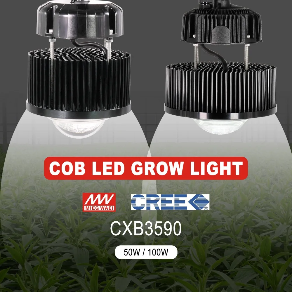 Phlizon 50 Вт cxb3590 cob led grow light full spectrum led растительный свет пригодный для выращивания палатки теплицы аквариума