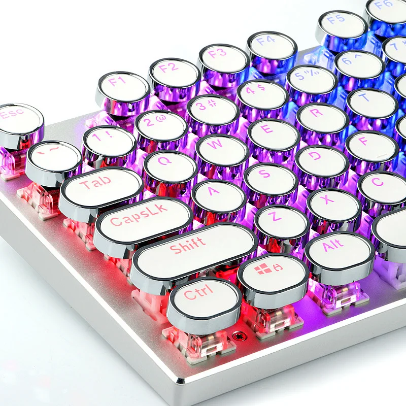 Ключей игровая механическая клавиатура с причудливыми светодиодный стимпанк