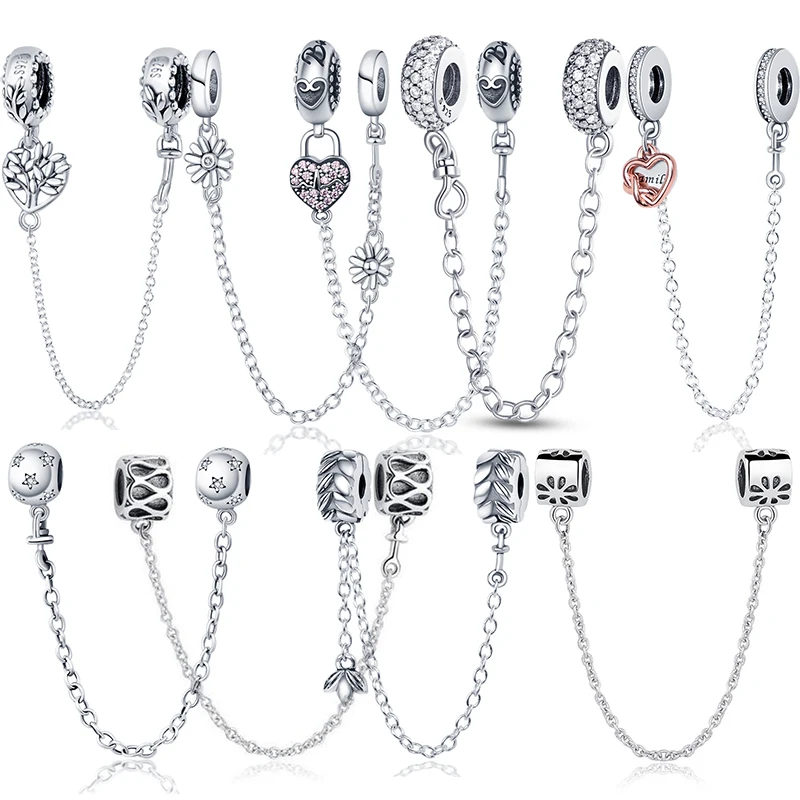 

Новинка 2021, защитная цепочка Plata De Ley S925 подходит для изготовления браслетов Pandora Beadss, которые могут использоваться для изготовления ювелирн...